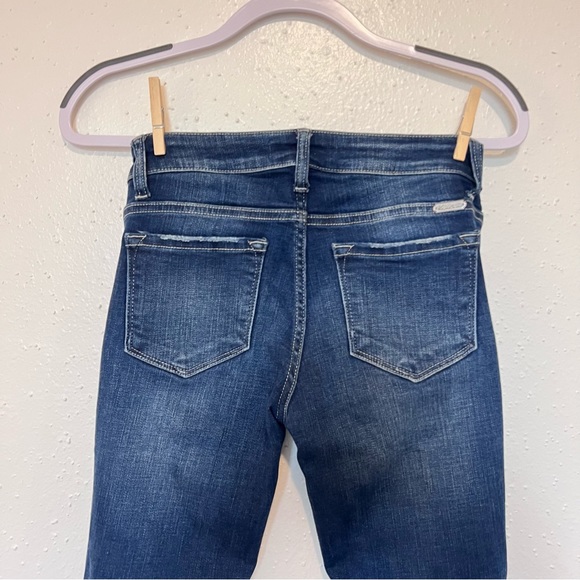 KanCan Jeans, Size 3 / 25 waist, distressed medium wash, ankle twist detail - Picture 4 of 8